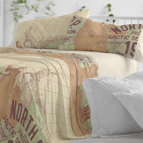 Burrito Blanco | Juego de sábanas | Cama de 135cm. (+Medidas Disponibles) | Diseño 101 | Color Tierra...