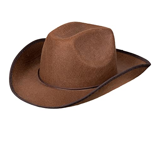 Boland - Sombrero de vaquero para adultos, tocado, sheriff, jinete de rodeo, salvaje oeste, disfraz,...