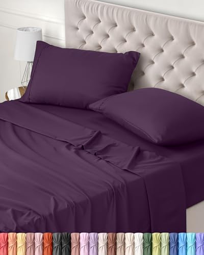 Utopia Bedding Juego de Sabanas 4 Piezas 150x200 - Poli&eacute;ster Microfibra Cepillada - Oeko-Tex Certificado...