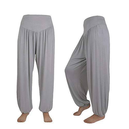 riou Pantalones de Yoga Sueltos Mujer algodón Suave y elástico Pantalones Deportivos de Danza Color...