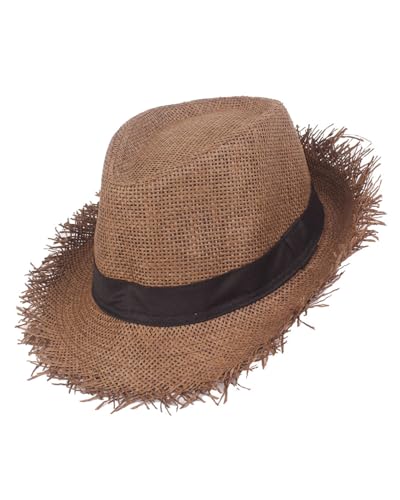 TPZORJX Sombrero de Paja Tejida para Hombre y Mujer, Sombrero de Sol Plegable y Transpirable, Unisex,...