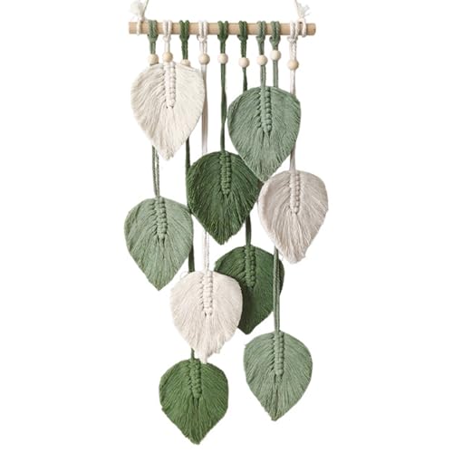 XIAOGUA 26 * 60cm Tapiz Decorativo Pared Macrame Pared Tapices con Borlas Algod&oacute;n, Hecho a Mano,...