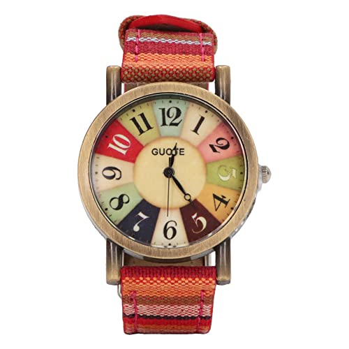 Relojes, Reloj de Pulsera Ajustable con Banda de Lat&oacute;n Fuerte y Duradero, Reloj Hippie de Estilo Bohemio...