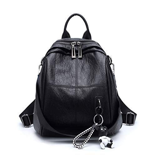DEERWORD Mujer Bolsos Mochila Casual Bandolera Marca Mediano Antirrobo Italianos PU Cuero 3228 1 piezas...