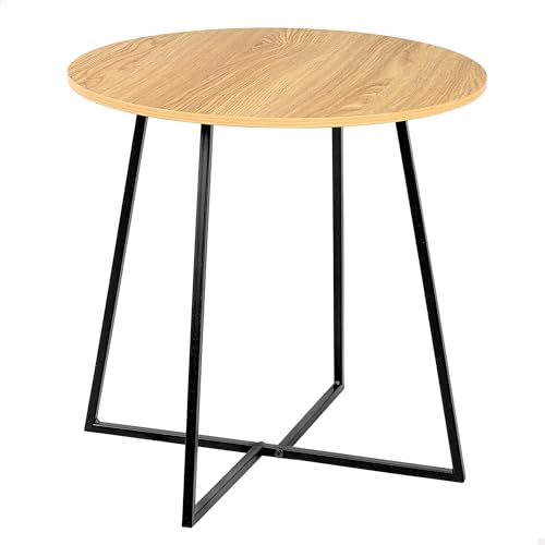 AKTIVE MAX Home Mesa Auxiliar de Madera, 40x40 cm, Peso m&aacute;ximo soportado 5 kg, Efecto Roble, Estructura...