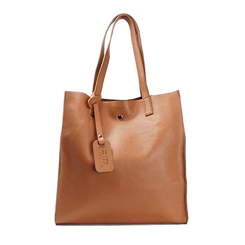 1990s Bolso shopper mujer de piel para personalizar tote grande con neceser dentro regalo mujer (No...