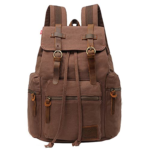 Yimidear Hombres y Mujeres Estudiantes Multifunci&oacute;n Ocio Retro Lona Bolsa de Mensajero Mochila de Viaje...