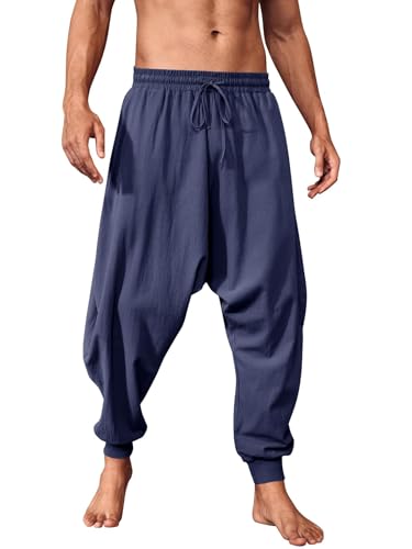 Pantalones Runcati para hombre, de una sola pieza, de corte holgado, de verano, estilo vikingo, pirata,...