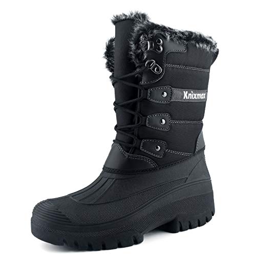 Knixmax Botas de Nieve para Mujer Botas de Invierno Forro T&eacute;rmico Impermeables Antideslizante C&oacute;modo...