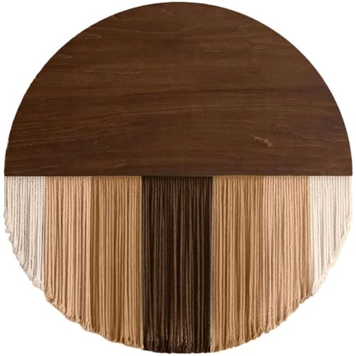 Dinntty Tapiz De Macram&eacute; Redondo Tejido a Mano De Estilo N&oacute;rdico para Decoraci&oacute;n del Hogar, Ideal para...