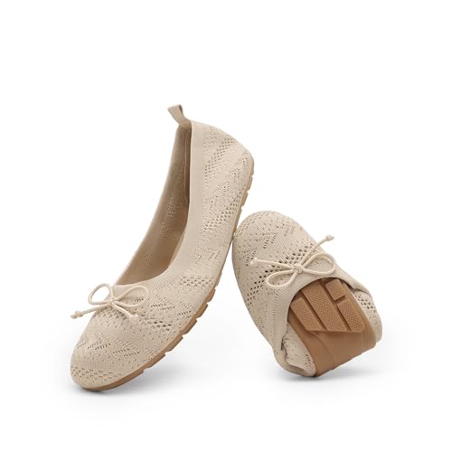 DREAM PAIRS Bailrinas Mujer Zapatos Planos Comoda Tejido Transpirables Plegables,Size...