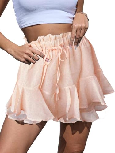 Yutdeng Pantal&oacute;n Corto Mujer Verano Shorts Bohemio Bermudas Gasa Falda Corta Floral Pantalones Cortos...