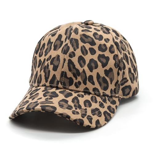 YAMEIZE Sombrero de Estampado de Leopardo Mujere Gorra Vintage Ajustable con Estampado de Guepardo Gorra...