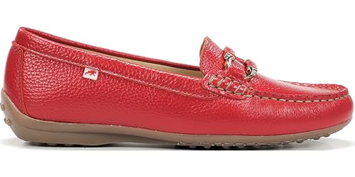 Fluchos Mocasines de Mujer F2156 Bruni de la Talla 38 en Color Stella_Rojo