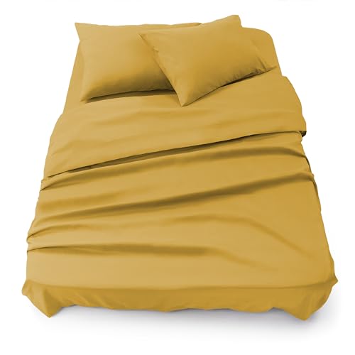 Blumtal Juego de Sábanas - Set de 4 Piezas, Sábana Bajera Ajustable Cama 150, Encimera 240 x 275 + 2...