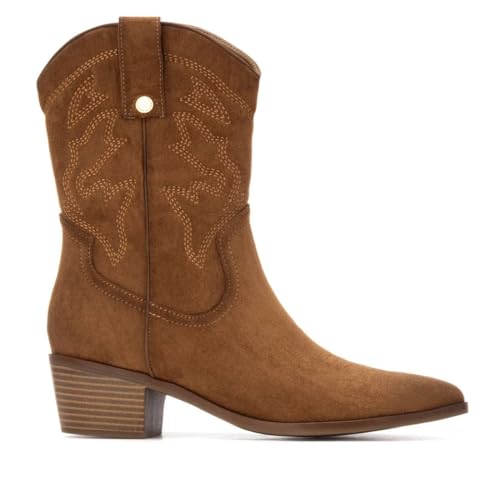XTI - Botas Camperas Mujer Camel - Calzado C&oacute;modo y Vers&aacute;til - Moda casual - Modelo 14430702 (Talla 39)