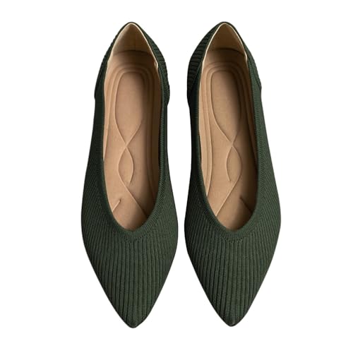 ticticlily Bailarinas Mujer Zapatos Planos Comodos Verano Deportivas Elegentes para Exteriores D Verde 42...