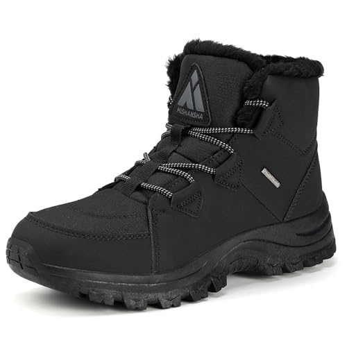 Mishansha Mujer Botas de Nieve Al Aire Libre Senderismo Trekking Zapatos Invierno Forro Piel Sneakers...