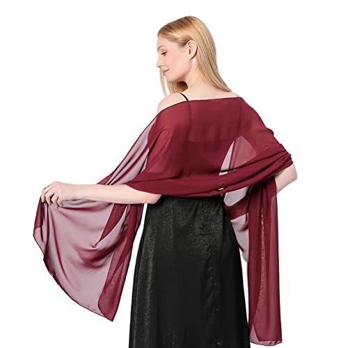 Proumhang Mujeres Mantones de Gasa Suave Bufandas Wraps para Novia Dama de Honor Fiesta de Boda Vestido...