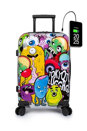TOKYOTO - Maleta de Cabina Juvenil Infantil Ni&ntilde;os Ni&ntilde;as Fans de Monstruos Zombies Dibujos Animados...