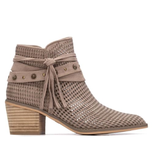 REFRESH - Bot&iacute;n Mujer Taupe - Calzado C&oacute;modo y Vers&aacute;til - Moda casual - Modelo 17518004 (Talla 39)