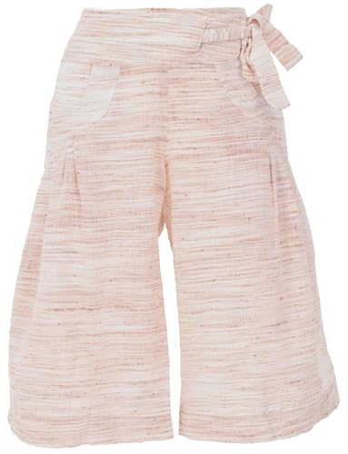 GURU-SHOP, Shorts Boho-chic, Capuchino, Algod&oacute;n, Tama&ntilde;o:M/L (42), Pantalones Cortos y 3/4 Pantalones,...