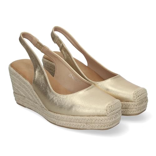 shoes&blues.es 83378 Sandalias de Cuna de Yute para Mujer, con Puntera Cerrada, Comodas y Elegantes con...