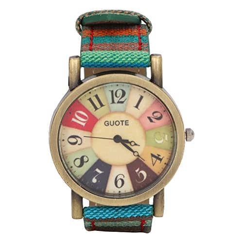 Relojes, Reloj de Pulsera Ajustable con Banda de Lat&oacute;n Fuerte y Duradero, Reloj Hippie de Estilo Bohemio...