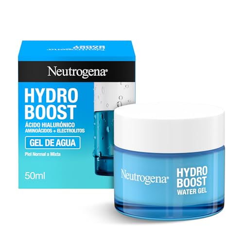 Neutrogena Hydro Boost Gel de agua (50 ml), gel hidratante facial con &aacute;cido hialur&oacute;nico y amino&aacute;cidos,...