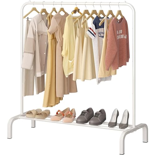 T-LOVENDO.ES Perchero Burro Ropa Resistente | Estable y Estrecho | Sin Ruedas | Con balda Zapatero |...