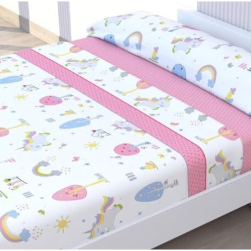 HM'S HOME'SECRET Juego de S&aacute;banas de 100% Microfibra, 3 Piezas, Varios Modelos y Tama&ntilde;os. (Infantil...
