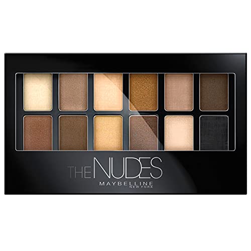 Maybelline New York, Paleta de Sombras de Ojos, The Nudes, 12 Colores