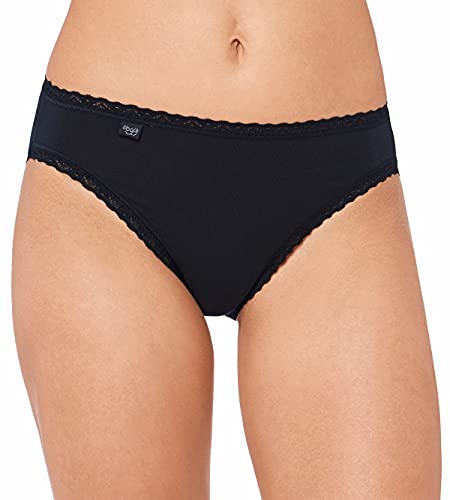 sloggi Mujer 24/7 Cotton Lace Tai C3P, Negro, 44
