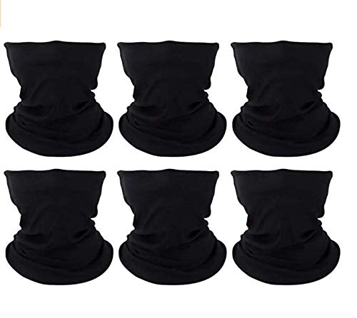 GUIFIER 6 Piezas Bandana Braga UV Escudo Bufanda Bandanas Multicolor Pa&ntilde;uelo El&aacute;stico Tubo Turbante...