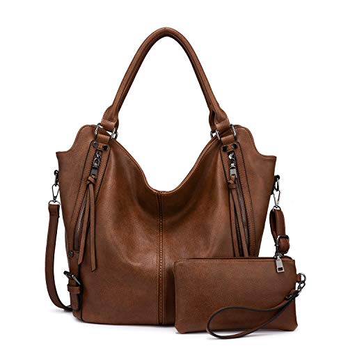 Realer Bolso Casual Grande Hobo para Mujer, Bandolera de Polipiel, Tote de Hombro, Shopper de Cuero...