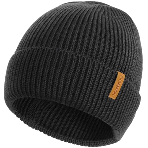 Donfri Gorro de Lana Merino, Gorro térmico de Invierno para Hombres y Mujeres, Gorro de Lana de Punto...