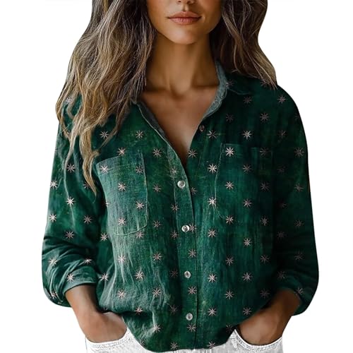 Generisch Blusa boho para mujer, estilo bohemio, floral, blusa de fantasía, camisa de playa, cuello en...