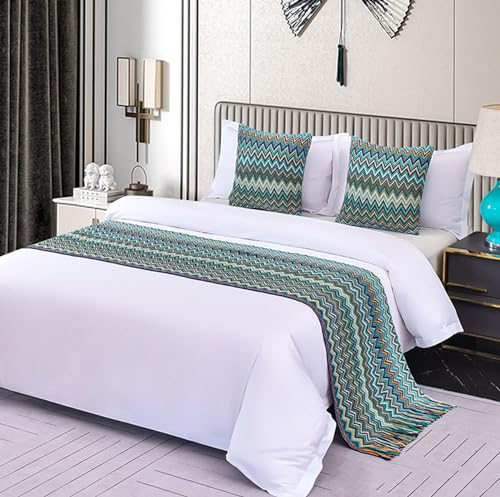 Manta de punto tamaño Queen de color sólido con pompones, colcha suave que no se decolora, funda de...