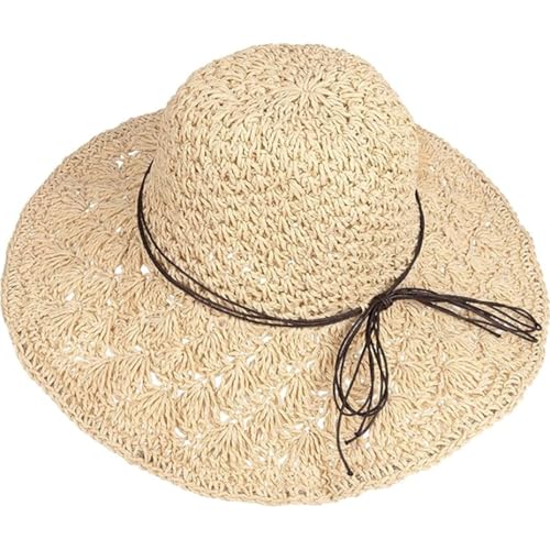 JJiaoLinin Sombrero de Paja, Sombrero de Paja de Las Mujeres, Plegable Bohemia Verano Mujeres Sombrero de...