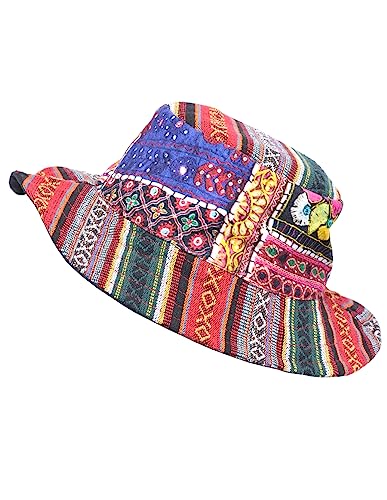 THE COLLECTION ROYAL Hippie Patch Boho Hippy Rave Festival Gear - Gorro de algod&oacute;n para hombres y...
