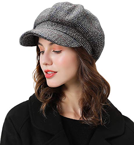 Superora Boinas Mujer Sombreros Gorras Invierno Francesa Tart&aacute;n Vintage Casual Cl&aacute;sico Caliente Beret...