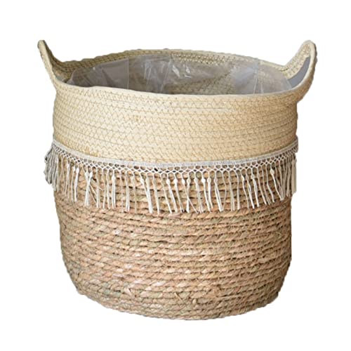 KMERCE Cesta Mimbre, Cestos Mimbre decoraci&oacute;n, Macetas Interior Grande, Cesta para Plantas de Interior,...