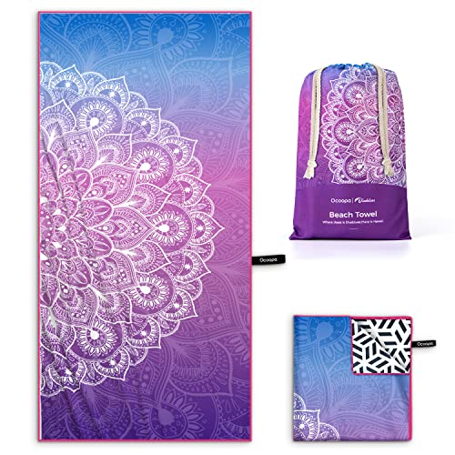 OCOOPA Toalla de Playa de Microfibra Grande, Toalla de Ba&ntilde;o Suave de Secado R&aacute;pido XL 178x80CM,...