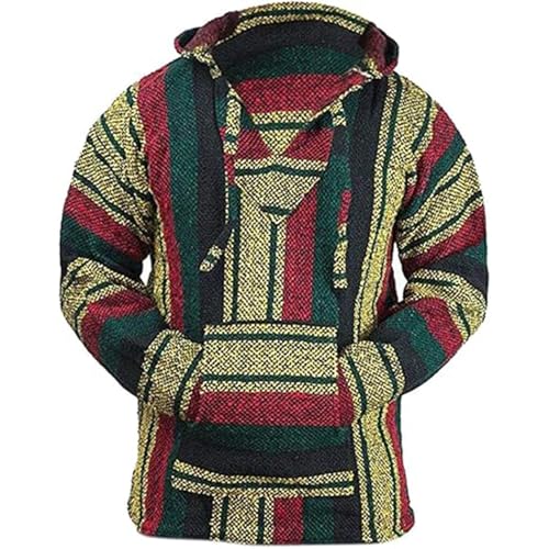 DUHENWU Sudadera con capucha mexicana hippie sudadera con capucha para hombre sudadera con capucha...