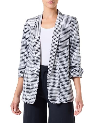 PIECES Pcbosella 3/4 Printed Blazer Noos BC, Negro/AOP: Houndstooth, S para Mujer