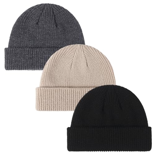 SKHAOVS 3 Piezas Sombrero de Punto Gorros de Punto Tejida Beanie para Mujer C&aacute;lido Sombrero de Invierno...