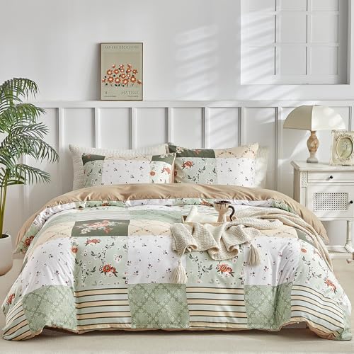 Tokokimo Funda N&oacute;rdica Cama 135/150, Patchwork Pattaya Patr&oacute;n Funda Nordica, Microfibra Funda Edredon 3...