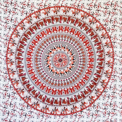 MOMOMUS Tapiz Mandala para la Pared - Arte Mural Indio en Tela - Ideal como Tapiz de Pared o Tapiz...